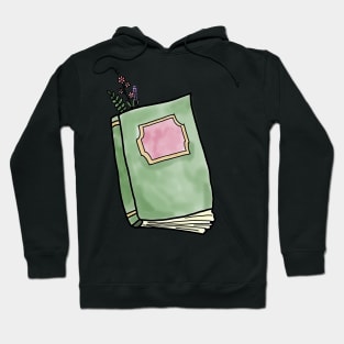 floral book Hoodie